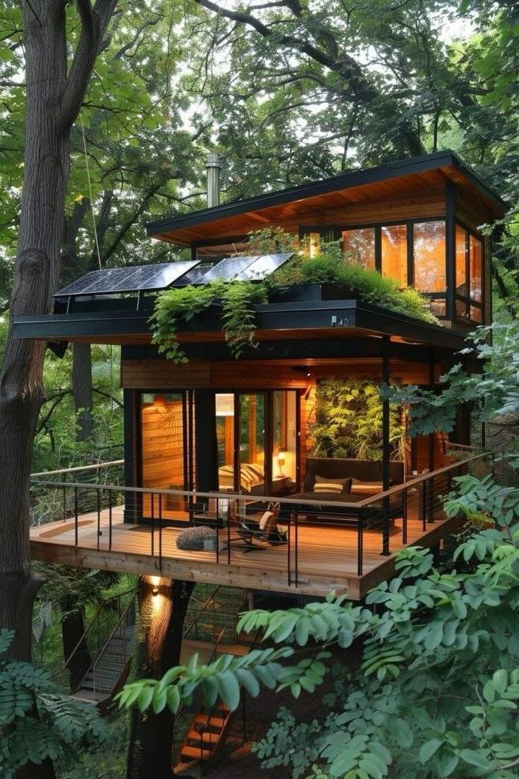Wooden resort development